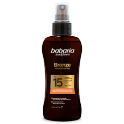 Babaria Sun Lovers Bronze Αδιάβροχο Spray Μαυρίσματος Σώματος SPF15 100ml