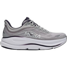 Hoka Bondi 9 Wide Ανδρικά Αθλητικά Παπούτσια για Τρέξιμο Γκρι 1162013-SYSQ