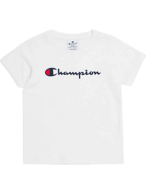 Champion Παιδικό T-Shirt Κοντομάνικο Λευκό 404998-WW001