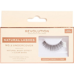 Makeup Revolution 3 Undercover Βλεφαρίδες Ενιαίες 2τμχ 5057566122252