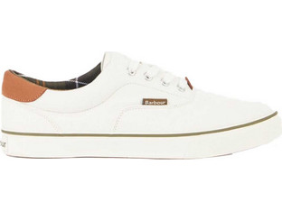 Barbour Leonard Canvas Ανδρικά Sneakers Λευκά MFO0605WH12