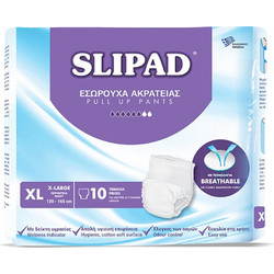Slipad XLarge Πάνες Βρακάκι Ακράτειας 6 Σταγόνες 4x10τμχ