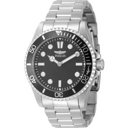 Invicta Pro Diver Ανδρικό Ρολόι με Ασημί Μεταλλικό Μπρασελέ 49703