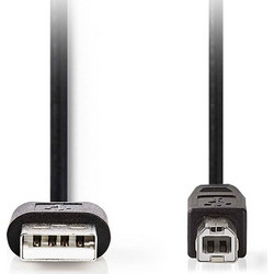 Nedis CCGL60101BK30 Καλώδιο USB-A Male 2.0 to USB-B Male 3m Black