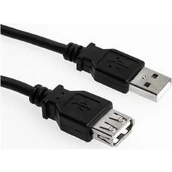 Sharkoon Καλώδιο USB-A Male 2.0 to USB-A Female 2m Black 4044951015412