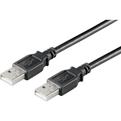 06.005.0023 Καλώδιο USB-A Male 2.0 to USB-A Male 3m Black