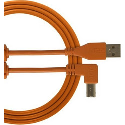 Udg U95004OR Καλώδιο Angle 90° USB-A Male 2.0 to USB-B Male 1m Orange