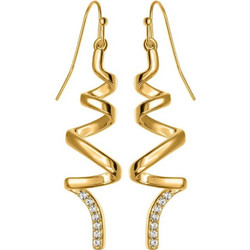 So Charm Γυναικεία Σκουλαρίκια Κρεμαστά Xρυσά με Swarovski BS1549-DORE-BO