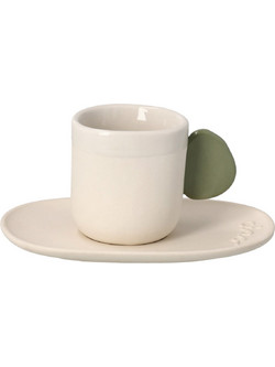 Raeder Ciao Φλιτζάνι Espresso Κεραμικό Μπεζ Πράσινο 90ml RD0018746