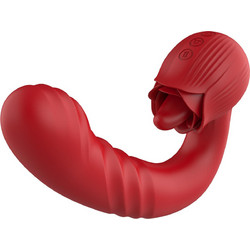 Boss Series Cute Rose Κλειτοριδικός Δονητής 16cm Κόκκινος
