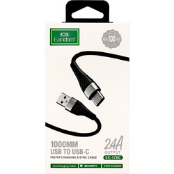 EARLDOM EC-178C USB-A to USB-C 1m Black