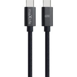 Maxlife MXUC-1260 Braided USB-C to USB-C 60W 3m Black
