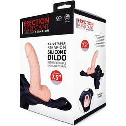 NMC Erection Assistant 7.5" Hollow Harness Strap On με Dildo 19cm Flesh