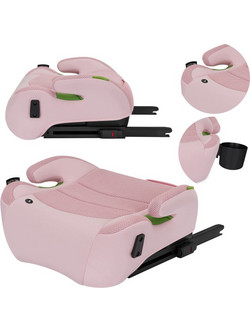 Lionelo Luuk Fix Κάθισμα Αυτοκινήτου Booster i-Size 22-36kg ISOfix Pink