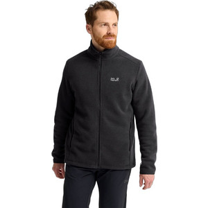 Jack Wolfskin Taunus 300 Midlayer Ανδρική Ζακέτα Fleece με Φερμουάρ Μαύρη Jack Wolfskin Taunus 300 Midlayer Ανδρική Ζακέτα Fleece με Φερμουάρ Μαύρη