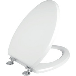 Ideal Standard 0099 Καπάκι Λεκάνης Οβάλ Πλαστικό Λευκό 49x36cm 0099-ELVIT