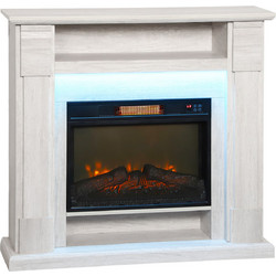 HOMCOM 820-447V90ND Επιδαπέδιο Ηλεκτρικό Τζάκι 1800W Μ105xΥ97xΒ27cm