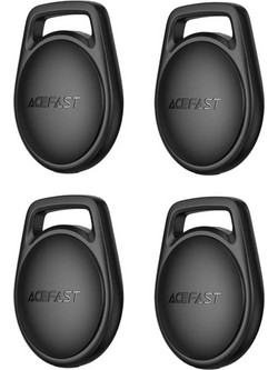 Acefast Tag S2 4τμχ Black Anti-Lost Tracker Apple Find My Black 4 Pack