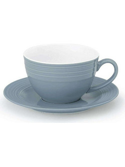 Cryspo Trio Φλιτζάνι Cappuccino Latte & Τσαγιού Πορσελάνης Μπλε 250ml 25.023.16