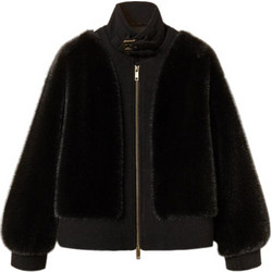 TWINSET Γυναικεία Γούνα Μακριά Μαύρη 262TT2180-00006