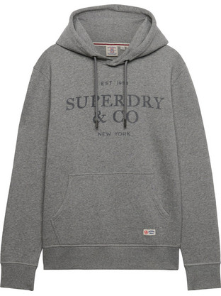 Superdry Ανδρικό Αθλητικό Φούτερ με Κουκούλα Ανθρακί M2014716A-K7V