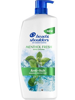 Head & Shoulders Menthol Fresh Extra Cooling Σαμπουάν κατά της Πιτυρίδας 1lt