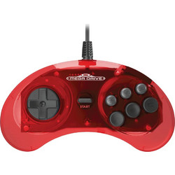 Retro-Bit SEGA MD Wired Controller Red