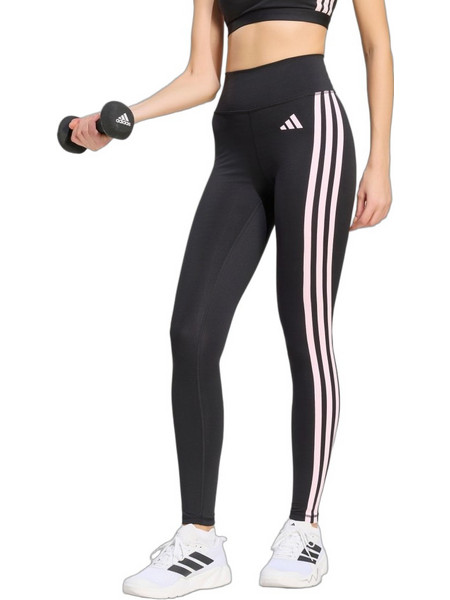 Adidas Optime Essentials 3-Stripes Γυναικείο Κολάν Μακρύ Ψηλόμεσο Μαύρο KT3769