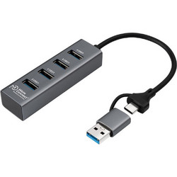 Microconnect USBHUB4-2IN1 USB Hub 3.0 USB-C με 4 Θύρες USB-A