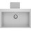 Crown Quadra Q-87 Ένθετος Νεροχύτης Γρανίτη Ματ White 86x50cm 6787110
