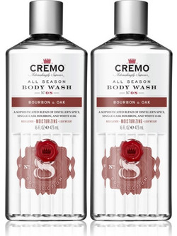 Cremo Bourbon & Oak Ανδρικό Αφρόλουτρο σε Gel 2x473ml