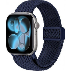 Crong Wave Braided Λουράκι Υφασμάτινο Navy Blue (Apple Watch 38 / 40 / 41mm)