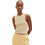 Tom Tailor Γυναικείο Καλοκαιρινό Crop Top Ριπ Μπεζ 1038649-31700