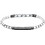Trussardi T-Ceramic Ανδρικό Βραχιόλι από Ατσάλι Ασημί TJAXE01