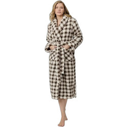 Aruelle Sana Γυναικεία Ρόμπα Χειμωνιάτικη Fleece Μπεζ Καφέ