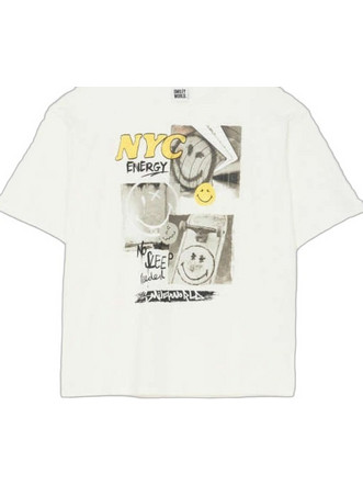 Bonprix Παιδικό T-Shirt Κοντομάνικο Λευκό 973439