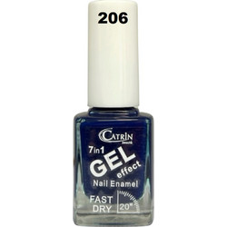 Catrin Beaute Gel Effect 206 Gloss Βερνίκι Νυχιών Quick Dry 13ml