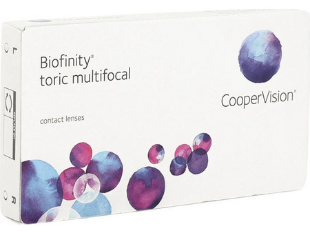 Cooper Vision Biofinity Multifocal Μηνιαίοι Φακοί Επαφής Αστιγματικοί Σιλικόνης Υδρογέλης 1τμχ
