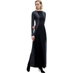 AGGEL Maxi Φόρεμα για Γάμο / Βάπτιση Μαύρο FW53137K