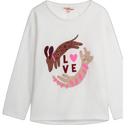 Dpam Παιδικό T-Shirt Μακρυμάνικο Λευκό 26W901F1TML