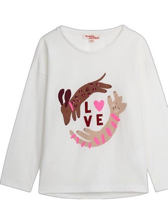 Dpam Παιδικό T-Shirt Μακρυμάνικο Λευκό 26W901F1TML