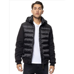 Biston Ανδρικό Μπουφάν Χειμωνιάτικο Puffer Μαύρο 56-201-009