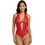 Milena By Paris Sexy Κορμάκι String Αυτοκινήτου See Through με Δαντέλα Κόκκινο 2541