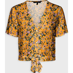 Vero Moda Γυναικείο Καλοκαιρινό Crop Top Κίτρινο 10245155