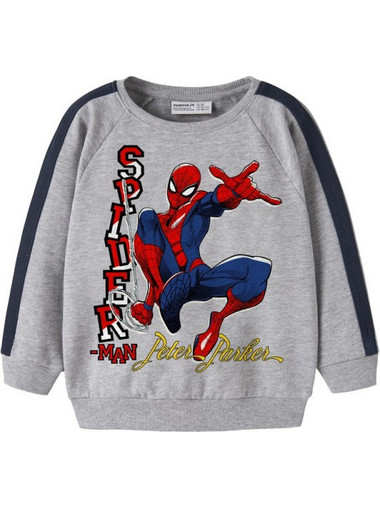 Name It Spider-Man Παιδικό Φούτερ Γκρι 13262062