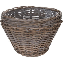JK Home Decoration Κασπώ Δαπέδου Rattan Καφέ 37x24cm 336164