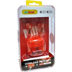 Andowl Q-BQS21 Ακουστικά Bluetooth Earbud Red