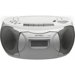 Denver TCP-39 Φορητό Ράδιο CD Player με Κασετόφωνο Άσπρο