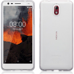 Terrapin Back Cover Silicone Transparent White (Nokia 3.1) )