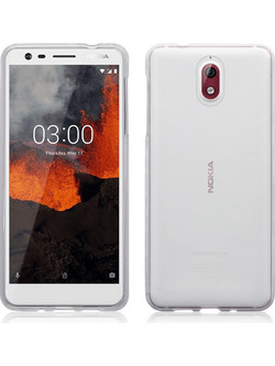 Terrapin Back Cover Silicone Transparent White (Nokia 3.1) )